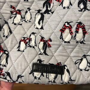 Vera Bradley Black and Red Penguin Quilted Bag